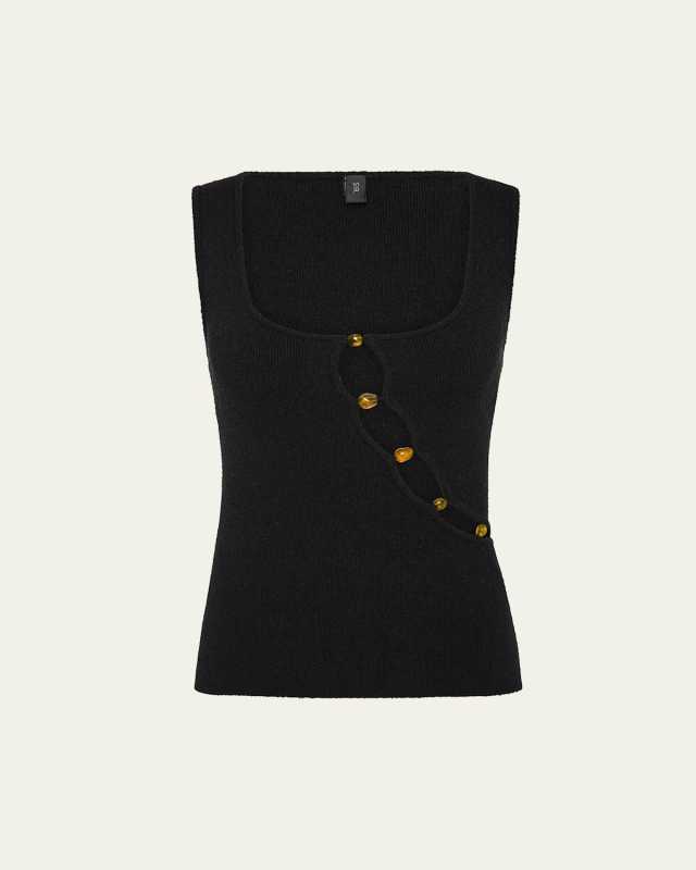 Chiara Beaded Knit Tank Top